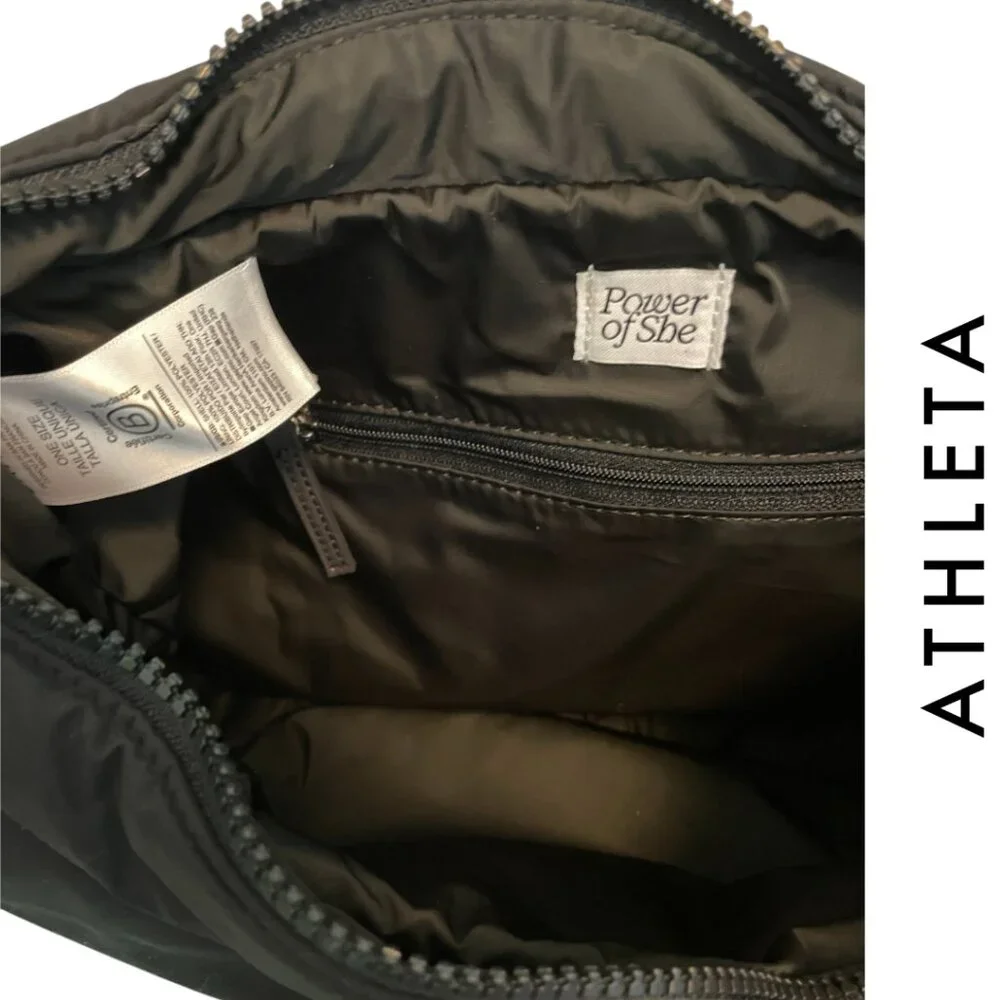 Athleta | NWT All About Medium Crossbody Hobo Bag, Black - Picture 5 of 5